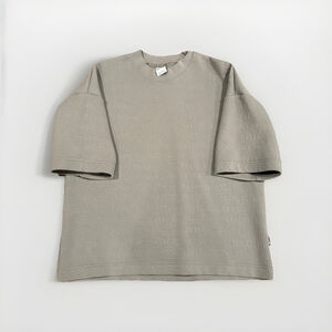 Nike Sportswear Air Jaquard Oversized Shirt Stucco FN2163-053 Men’s Size S Small